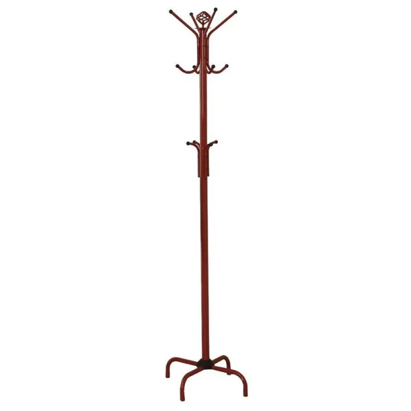 Monarch Metal Coat Rack, Red