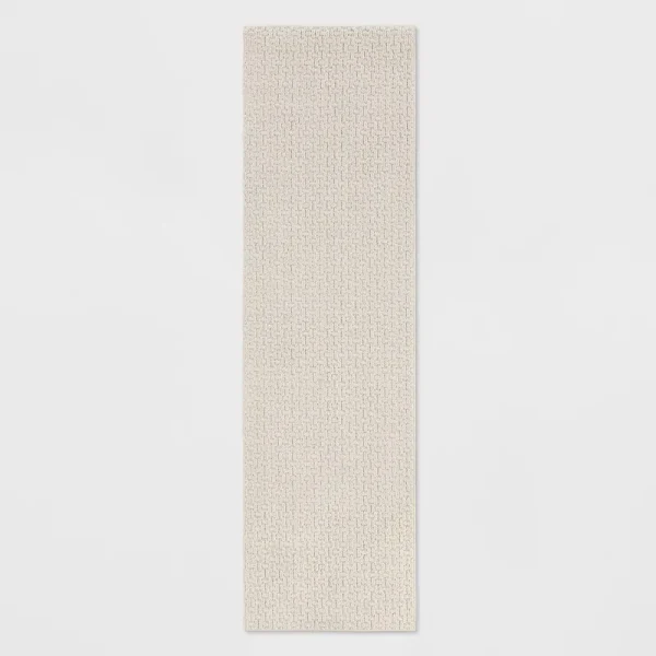 2'x7' Runner Solid Washable Rug Tan - Made by Design