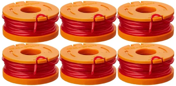 Worx Wa0010 Replacement 10-Foot Grass Trimmer/Edger Spool Line, 6-Pack - See for