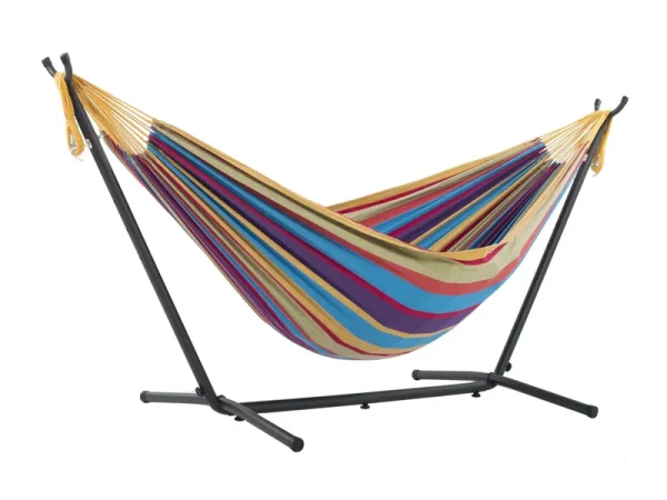 Vivere 9 ft. Double Hammock with Stand Tropical