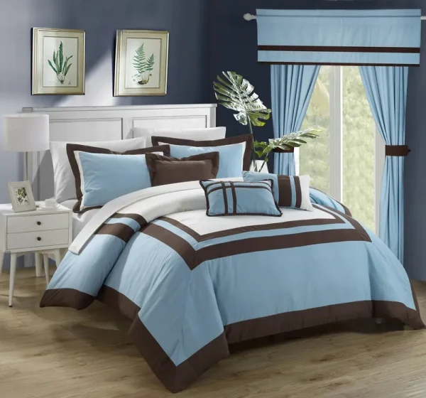 Chic Home Ritz 20 Piece Comforter Set; Queen