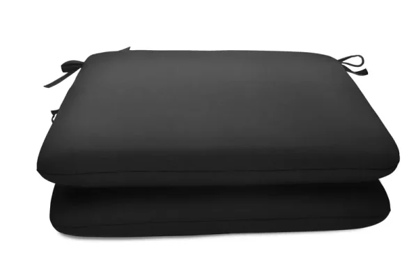 Sunbrella 18" x 18" Seat Pad 2 Pack - Canvas Black