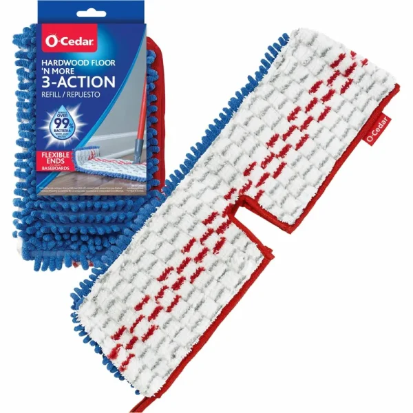 O-Cedar Dual-Action Flip Mop Refill, Multicolor