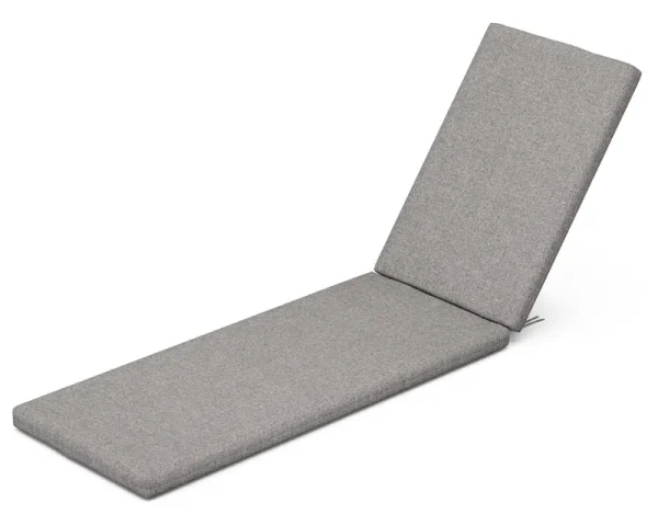 POLYWOOD Chaise Lounge Chair Cushion in Grey Mist - Outdoor Furniture