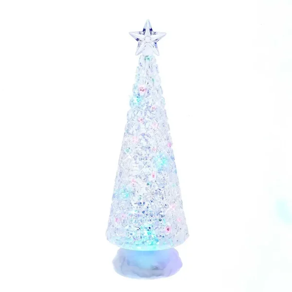 Kurt Adler 13" Battery-Operated LED Lit Tree with Water Table Piece