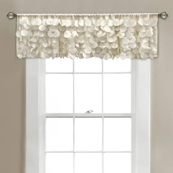 14"x70" Gigi Blackout Window Valance Ivory - Lush D��cor