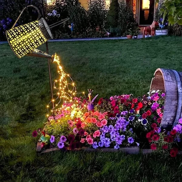 ZUSONUD Solar Lights Outdoor Garden Decorations,Watering Can Landscape Light Large Hanging Lantern ,Outside Waterproof Patio Decor Perfect Gardening