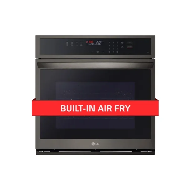 LG 4.7 Cu. ft. Smart Wall Oven with Convection and Air Fry Black Stainless Steel