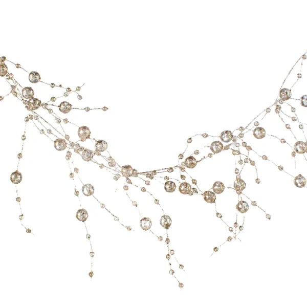 Sullivans Glittered Bead Garland 72"L Gold