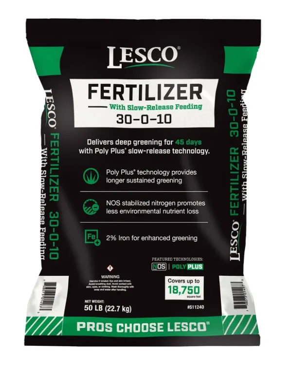 Lesco 18750-Sq ft 30-0-10 All-Purpose Lawn Fertilizer - 50 lb