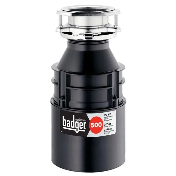 Badger 500 1/2 HP Continuous Feed Garbage Disposal
