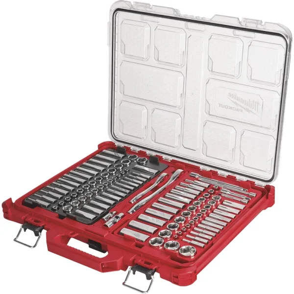 Milwaukee 1/4 & 3/8 Drive 106pc SAE & Metric Ratchet & Socket Set PACKOUT 48-22-9486-Instock