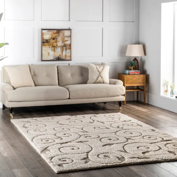 nuLOOM Maisha Cream 10' x 14' Area Rug