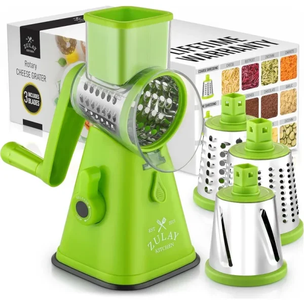 Manual Rotary Cheese Grater Light Green