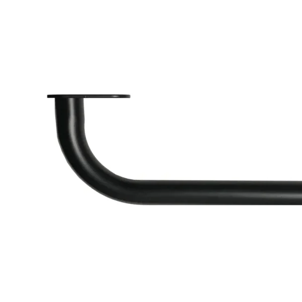 Mainstays Room Darkening Wrap Around Curtain Rod - Matte Black - 30-84 in