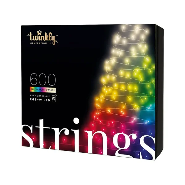 Twinkly Strings - RGB+W LED String Light - App Controlled - 600 LEDs - 150ft