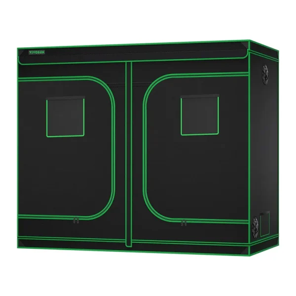 8x4 Grow Tent S848,8-16 Plants Use, 2 Large Front Doors and Floor Tray for Hydroponics Indoor Plants Growing 96�ɡ� x 48�ɡ� x 80�ɡ�