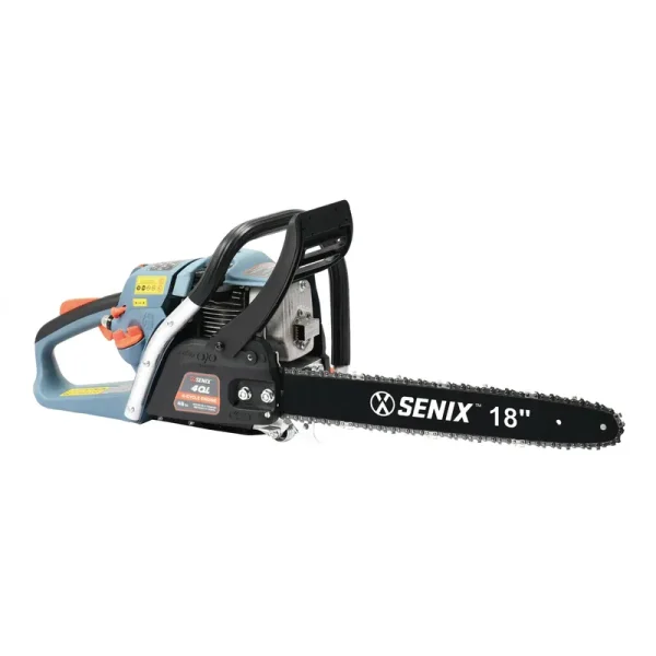 Senix CS4QL-L1 18-inch 49 CC 4-Cycle GAS Powered Chainsaw, Oregon Bar