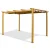 9'X13' (Yellow Brown Canopy Wood-Looking Fram)