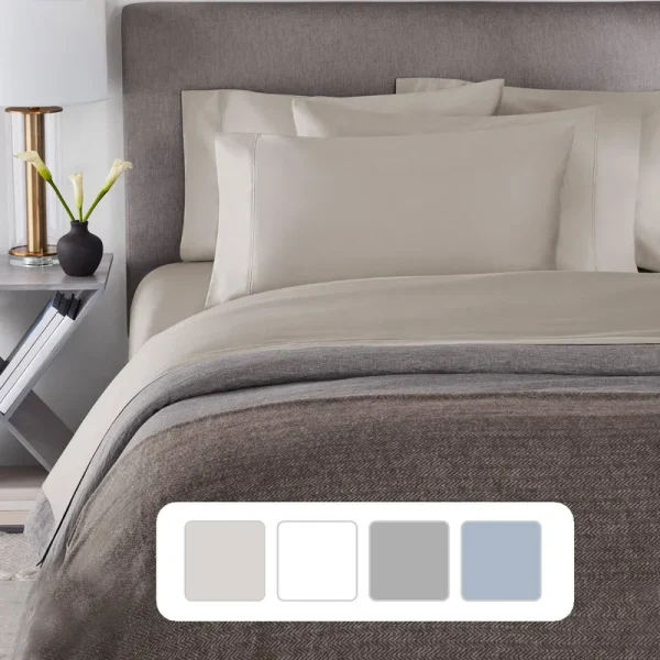 Member's Mark Member��s Mark Hotel Luxury Collection 1000 TC Egyptian Cotton Sheet Set -Stone Tile-Queen