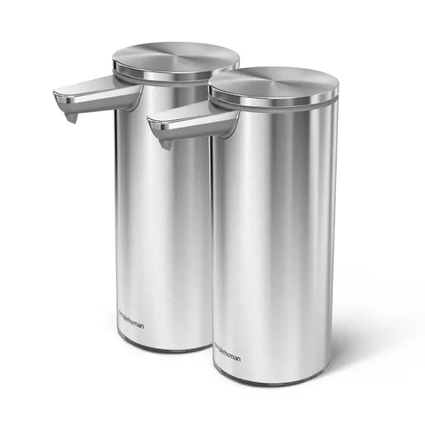 simplehuman 9 oz. Rechargeable Sensor Soap Pump - Brushed Stainless Steel