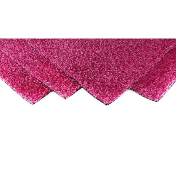 Pink Blend 12 ft. Wide x Cut to Length Artificial Grass Carpet