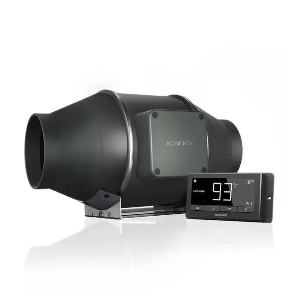 AC Infinity Cloudline T4, Quiet 4-Inch Inline Duct Fan with Temperature Humidity Controller