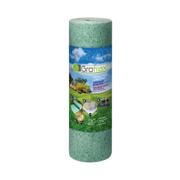 Growtrax New Lawn 200 ft Grass Seed Roll - Blue Rye