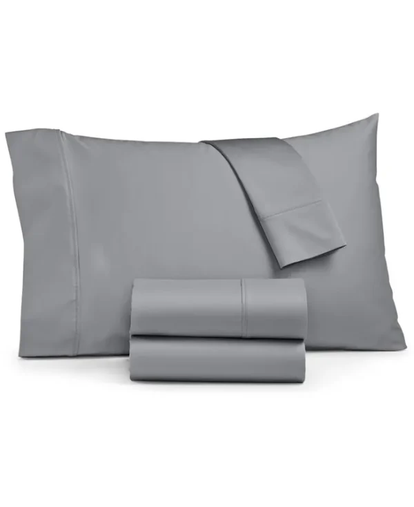 Ashford 1500-Thread Count 4-pc. Solid King Sheet Set - Dark Grey