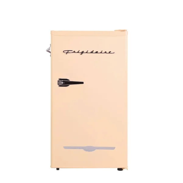 Frigidaire 3.2 Cu ft Retro Mini Fridge with Side Bottle Opener EFR376 Coral