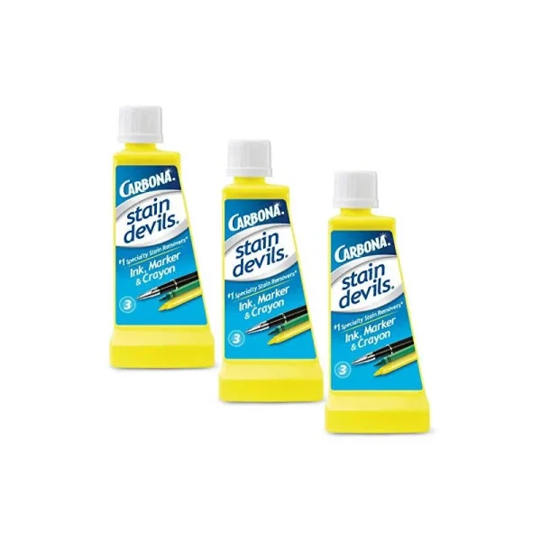 Carbona Stain Devils #3 ÿ Ink, Marker & Crayon | Professional Strength Laundry Stain Remover | Multi-Fabric Cleaner | Safe On Skin & Washable