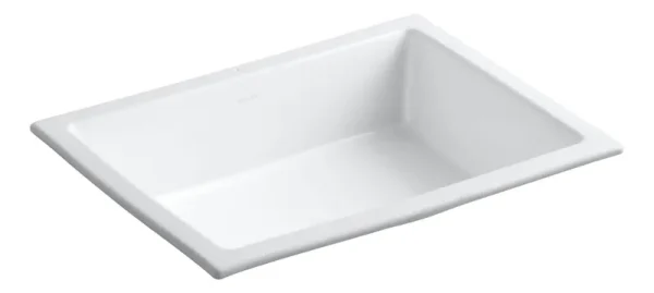 Kohler 2882-0 Verticyl Rectangle Undermount Bathroom Sink - White