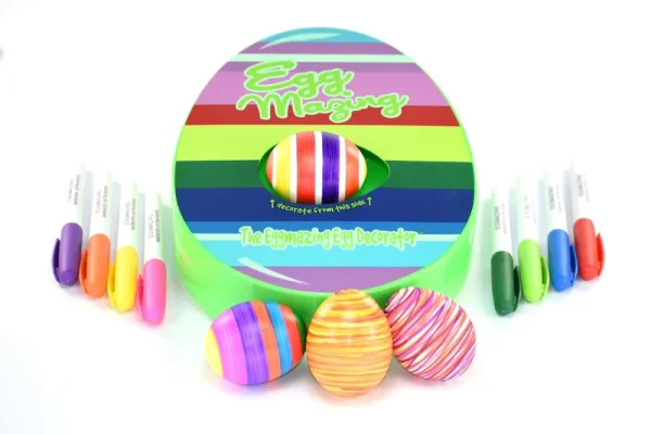 The Original Eggmazing Easter Egg Decorator Kit - Includes 8 Colorful