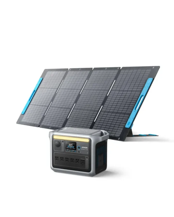 Anker SOLIX C1000 Portable Power Station with 200W Solar Panel. 1800W Solar Generator(200 W)