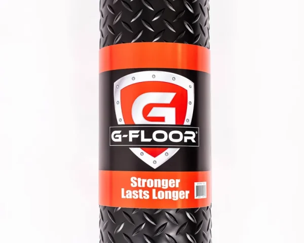 G-Floor 47 inch x 32 inch Diamond Tread Grill Mat - Midnight Black