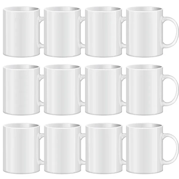 TANGLONG Sublimation Mugs Sublimation Mugs Blank Tazas para Sublimacion White Ceramic Sublimation Cups Bulk Mugs for Coffee Tea Latte Hot Cocoa 11