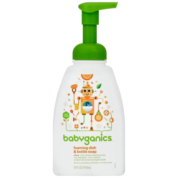 BabyGanics Foaming Dish & Bottle Soap - 16 fl oz bottle