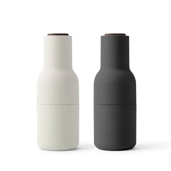 Menu Bottle Grinder 2 Pcs Ash - Carbon - Walnut