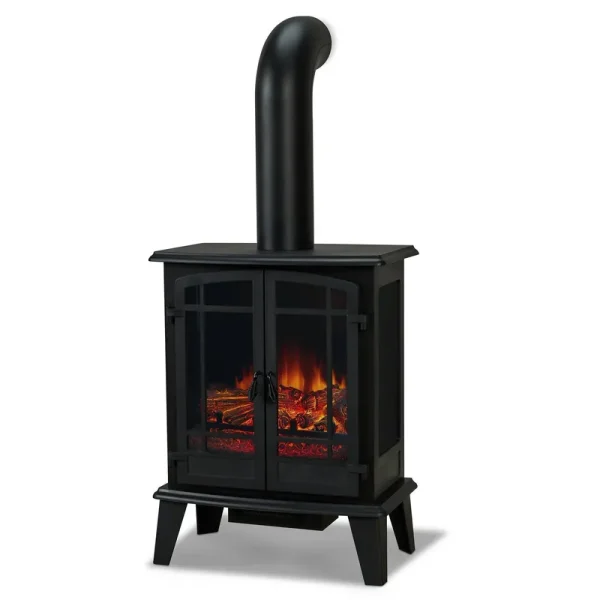 Real Flame Foster Stove Electric Fireplace Black