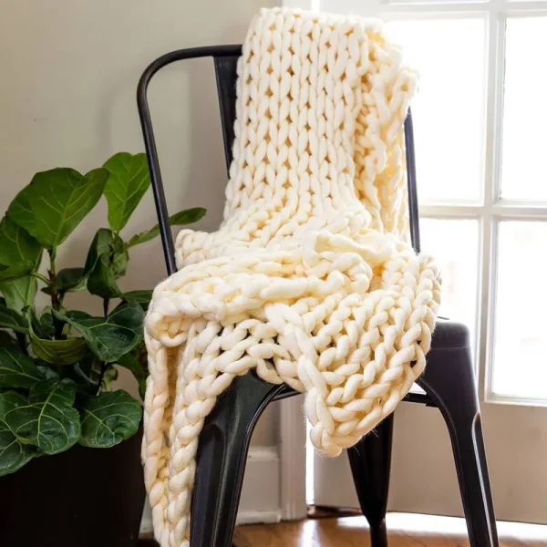 Donna Sharp Chunky Knit Throw - Camel