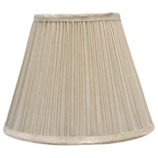 Urbanest Softback Mushroom Pleated Lamp Shade, 5x9x7 inch, Cream, Size: Single, White