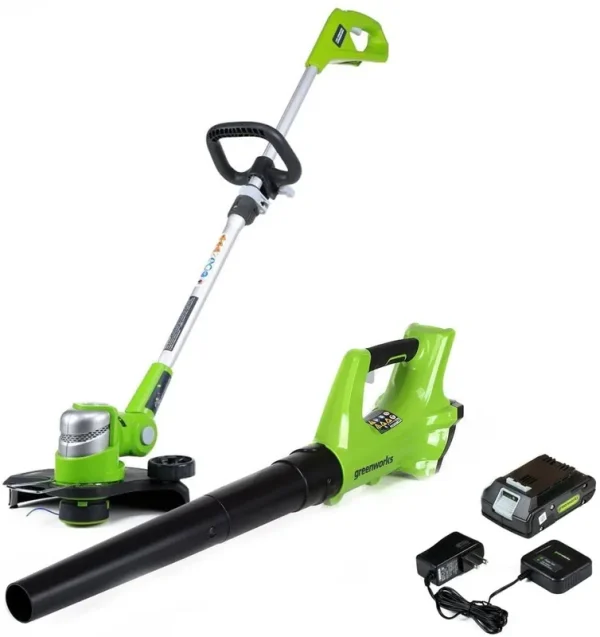 Greenworks 24V Cordless String Trimmer & Blower Combo Pack STBA24B210
