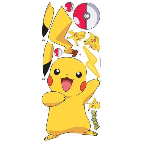 RoomMates Pokemon Pikachu Peel and Stick Wall Decals
