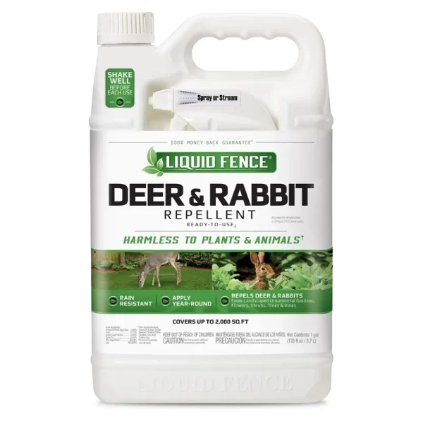 Liquid Fence Deer and Rabbit Repellent - 1 gal jug