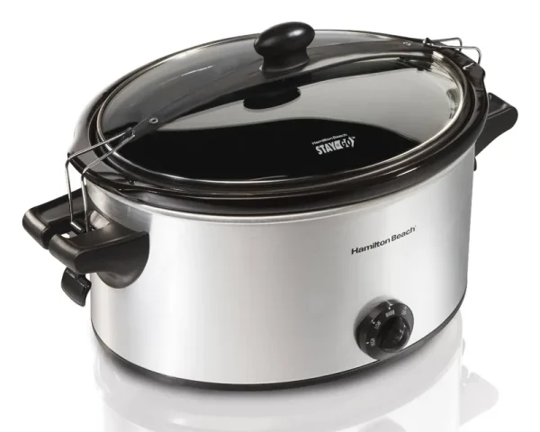 Hamilton Beach 33262 Stay Or Go Slow Cooker - 6 qt - Stainless Steel