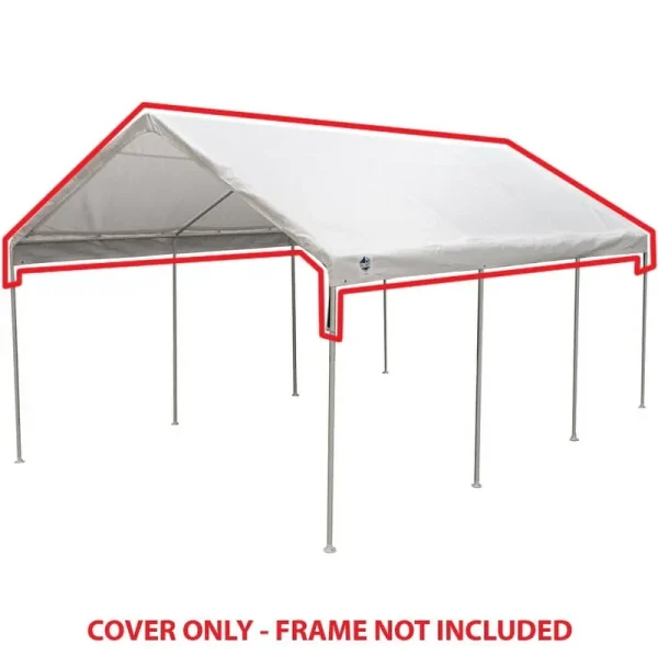 King Canopy 12 ft x 20 ft White Drawstring Cover