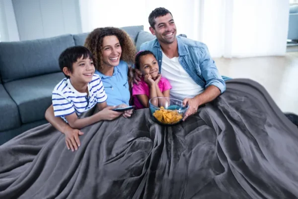 The Huge One Cloud Throw Blanket, 110 x 132 Inches, Gray