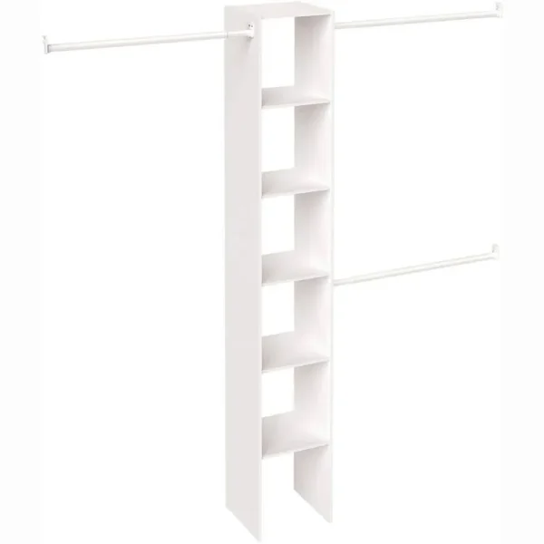 Selectives 12 in. White Custom Closet Organizer