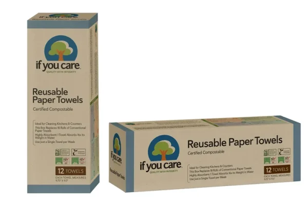 If You Care Paper Towels, Reusable - 12 towels