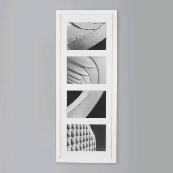 New - 5" x 7" Thin Collage 4 Photos Frame White - Room Essentials
